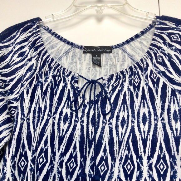 Navy Batik Style shirt - Picture 2 of 8
